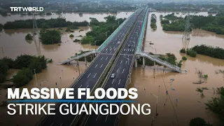 At least three people killed after massive flooding in Guangdong