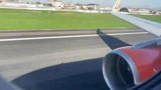 EasyJet A320-200ceo takeoff from Naples (CFM56-5B)