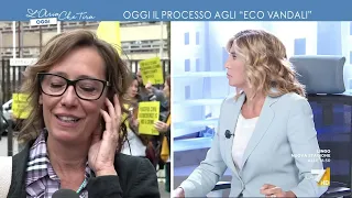 'Eco-vandali', Ilaria Cucchi: "Sono qui oggi per sostenere questi ragazzi, non hanno bisogno di ...