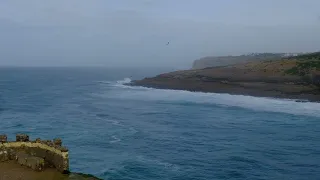 Deep Blue Ocean over the Cliff - sounds of nature  |  4K VIDEO UHD