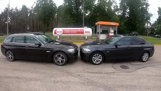 BMW F10 520d VS BMW F11 530xd VS LEXUS IS250 ! Жёсткая заруба !