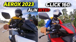 YAMAHA Aerox 155 V2 2023 VS HONDA CLICK 160 - SPECS PRICE FEATURES