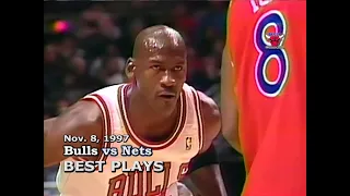 November 8, 1997 Bulls vs Nets highlights