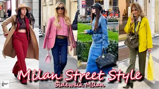 April 2024 Spring Street Style | Best Looks From Milan’s Fashion Street | Italian Outfit Inspiration