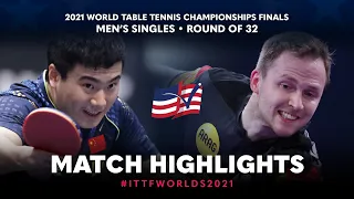 Liang Jingkun vs Benedikt Duda | 2021 World Table Tennis Championships Finals | MS | R32