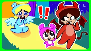 😈 Angel Mom vs Demon Mom 😇😈 Angel Baby vs Demon Baby 😇😈 Good Manners and Good Behavior for Kids