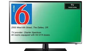 TV Channel Surfing: Motel 6, The Dalles, OR