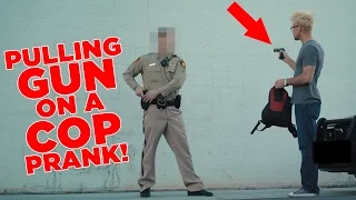 PULLING a GUN on a COP PRANK! (DO NOT ATTEMPT!)