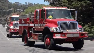 [Major Response] CalFire Fire Trucks Responding to a WildFire! + ON SCENE!
