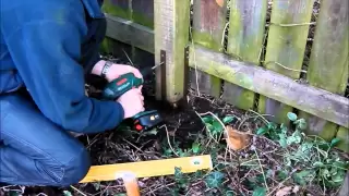 Fence post repair - how to fix broken, leaning fence posts - quick and easy with Post Buddy