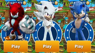 Sonic Dash - Movie Hyper Sonic vs Movie Sonic vs Red Sonic the Werehog - All Characters Unlocked