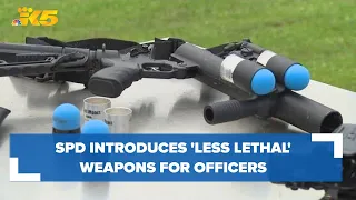 Seattle police introduce less-lethal weapons officers will be using on duty