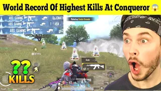 😱 World Record Of Highest Kills At Conqueror In PUBG/BGMI History - iPhoneXR,11,11Pro,11ProMax,12,13