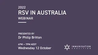 2022 RSV in Australia Webinar