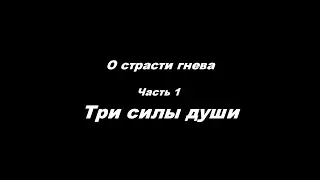 О страсти гнева часть 1. Три силы души