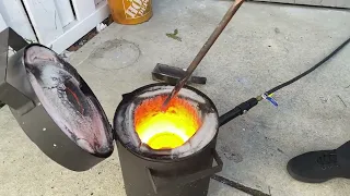 Video 011: Last Copper Melt from Generac Generator Scrap Metal Guess The Weight!