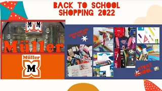 Schulsachen Einkaufen bei Müller/Müller Haul Back to school shopping XXL Vlog 2022