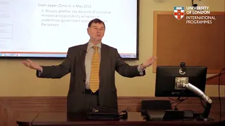 Ministerial Responsibility & Constitutional Conventions | Prof Colin Munro | UoL Lecture