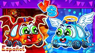 Canción de Angel VS Demon🛌Habitaciones secretas debajo de la cama | Baby Cars Kids Songs en Espanol🚓