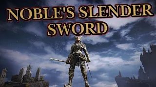 Elden Ring: Noble's Slender Sword (Weapon Showcase Ep.12)