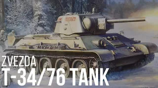 Zvezda T-34/76 Soviet Tank 1/35 Kit Review