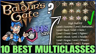 Baldur's Gate 3 - 10 Best MOST POWERFUL Multiclasses in Game - Ultimate Multiclass Guide Round 2!