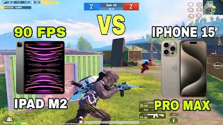 iPhone 15 Pro Max vs iPad M2 🔥 PUBG Test in TDM!