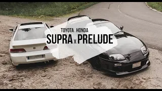 Toyota Supra x Honda Prelude   Mountains run