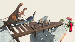 Dangerous Stairs Challenge | Don't Fall into the Lava Pool - Animal Revolt Battle Simulator