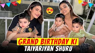 GRAND BIRTHDAY KI TYARIYAN SHURU | ARMAAN MALIK VLOGS