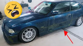 First Wash & Detail Of The BMW E36 M3 That Sat Outside For 10 Years! Insane Results!