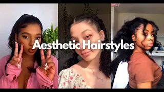 Aesthetic Hairstyles Part 2 - Tik Tok compilation - Amazon Finds with Links