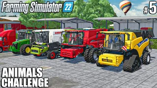 Big HARVEST and LOAD on 2 FIELDS before the PIGS | ANIMALS Challenge | Farming Simulator 22