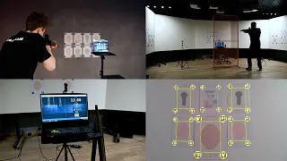 #тренировки / холощение с программой #iShooter на 3 камеры по бумажным мишеням от #shootingsoft