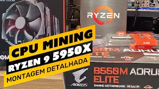 ⛏️💰 COMO MONTAR UMA RIG DE MINERAÇÃO DE CRIPTOMOEDAS - CPU MINING - RYZEN 9 5950X - PASSO A PASSO