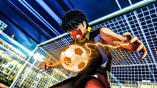 Hyuga Tries Goalkeeping in a Friendly Match - Captain Tsubasa