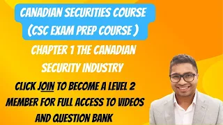 #CSC #CSClevel1 Chapter 1 The Canadian security industry