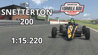 iRacing Onboard | Formula Ford 1600 - Fixed | 24S2 Week 11 - Snetterton 200 | 1:15.220