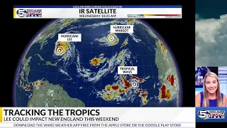 Lee starting to turn northward, Margot still a hurricane - Sept 13, 2023 AM update