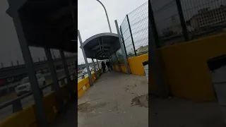 Crusando el puente de Nuevo Laredo Tamaulipas Mexico a Laredo Texas