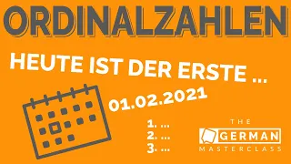 Ordinal numbers in German | Ordinalzahlen, Ordnungszahlen | German Lesson level A1