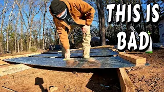 TINY HOUSE BIG PROBLEMS | couple builds, tiny house, homesteading, off-grid, cabin build, DIY shower