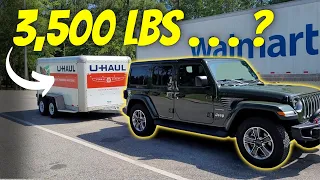 I Tried Towing A Trailer w/ My Wife's New JL 2.0L Turbo (Jeep Wrangler Sahara)