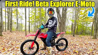 First Ride: 2024 Beta Explorer E-Moto Bike!