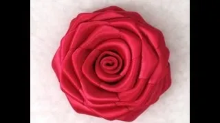 DIY Ribbon Rose, Tutorial, How to make