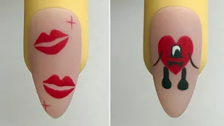 Best Red Valentine Nail Art Design 2024 | Best Nail Art Compilation|💝New Nails