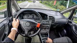 2003 Opel Zafira A [1.8 125HP] | POV Test Drive #917 Joe Black