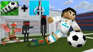 Monster School: Soccer League Challenge With Cristiano Ronaldo- Minecraft Animation