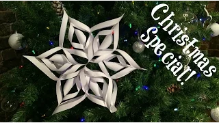 Easy 3D Paper Snowflake   Christmas & Winter Decorations