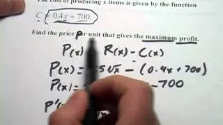 Calculus: Applied Problems in Business with Differentiation